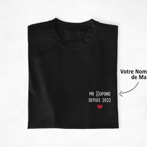 T-shirt special Maries- Mr Mme Depuis a personnaliser - Assortis Moi 3 T shirt spcial Maries Mr Mme Depuis a personnaliser Assortis Moi 4