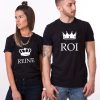 T-shirts Couple Roi Reine – Vetements Assortis Cadeau