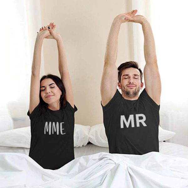 T-shirts Couple assortis Mr & Mme Pour Amoureux  Assortis Moi