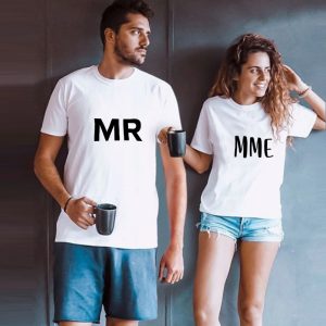 T-shirts Couple assortis Mr & Mme Pour Amoureux Assortis Moi 2 T shirts Couple assortis Mr Mme Pour Amoureux Assortis Moi 3