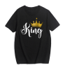 T-shirts Noirs pour les Couples King & Queen