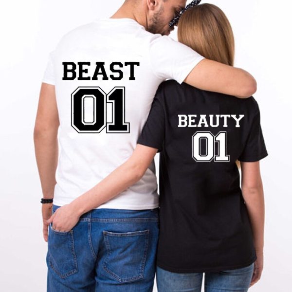 Tee Shirt Beauty and Beast 01 Couple