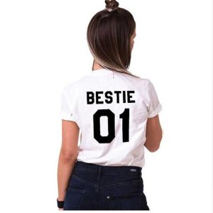 Tee-Shirt Best Friend Par 2 Bestie Amies