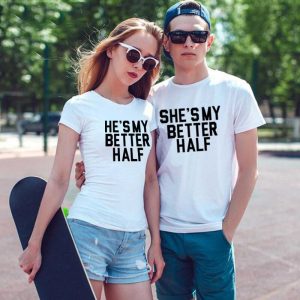 Tee Shirt Couple Better Half Tee Shirt Couple Better Half