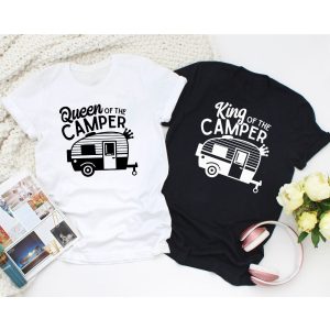Tee Shirt Couple Camping King Queen Tee Shirt Couple Camping King Queen