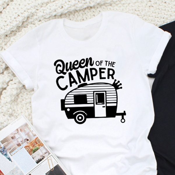 Tee Shirt Couple Camping King Queen