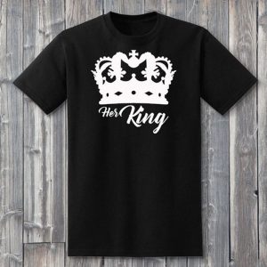 Tee Shirt Couple Her King His Queen 3