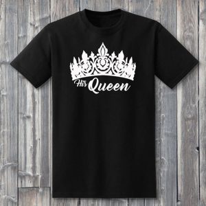 Tee Shirt Couple Her King His Queen 4