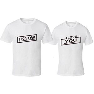 Tee Shirt Couple I Love You I Know 6