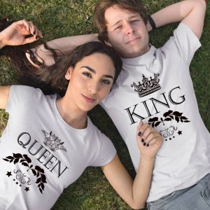 Tee-Shirt Couple King Queen Tee-Shirt Couple King Queen
