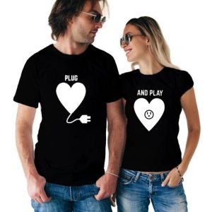 Tee Shirt Couple Plug and Play 4 Tee Shirt Couple Plug and Play 4