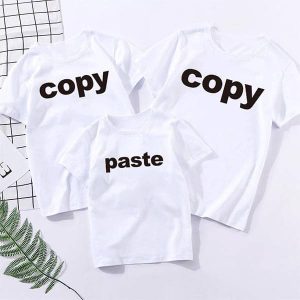 Tee Shirt Famille Copy Paste 5