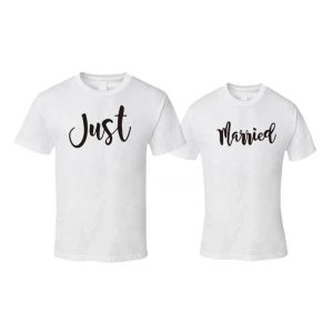 Tee-Shirt Just Married Couple 6 Tee Shirt Just Married Couple 7