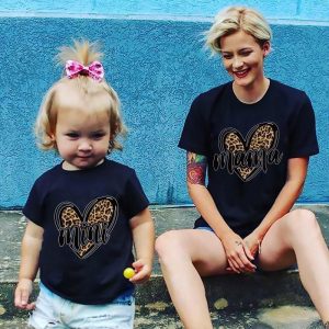 Tee Shirt Mama Mini Coeur Tee Shirt Mama Mini Coeur