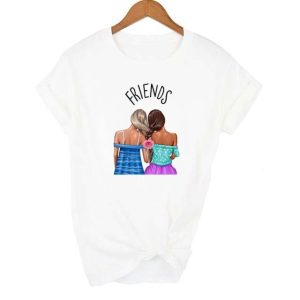 Tee Shirt Meilleure Amie Blonde Brune 3