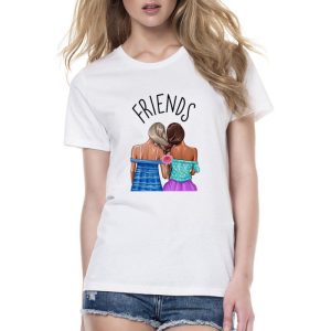 Tee Shirt Meilleure Amie Blonde Brune 6