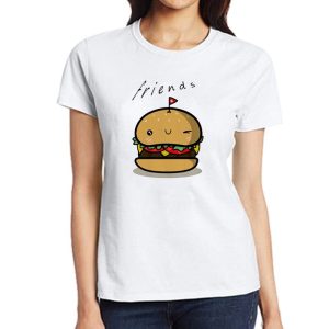 Tee Shirt Meilleure Amie Burger Frites