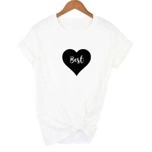 Tee Shirt Meilleure Amie Femme de Coeur Tee Shirt Meilleure Amie Femme de Coeur