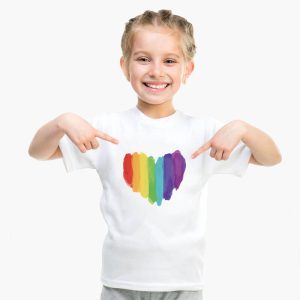 Tee Shirt Mere Fille Coeur de Toutes les Couleurs Tee Shirt Mere Fille Coeur de Toutes les Couleurs
