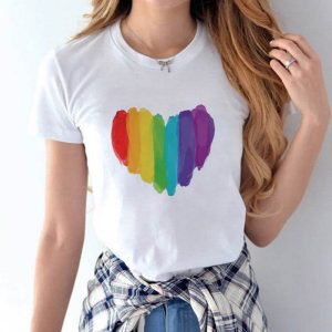 Tee Shirt Mere Fille Coeur de Toutes les Couleurs 2 Tee Shirt Mere Fille Coeur de Toutes les Couleurs 3
