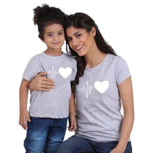 Tee Shirt Mere Fille Mon Petit Coeur Qui Bat 4