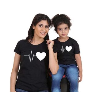 Tee Shirt Mere Fille Mon Petit Coeur Qui Bat 5