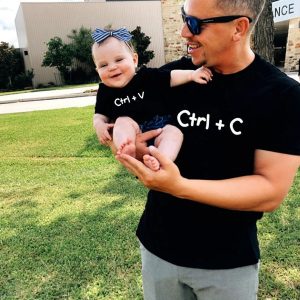 Tee Shirt Pere Fils Ctrl C