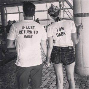Tee shirt couple LOST manches courtes 1