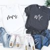 Tee shirt couple MR & MRS