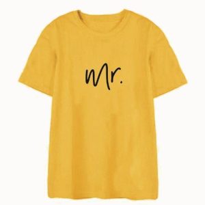 Tee shirt couple MR MRS 3