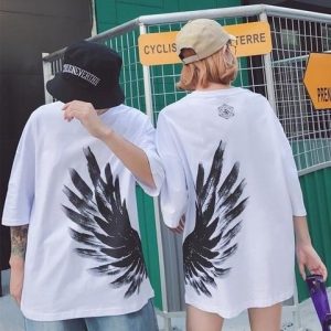 Tee shirt couple WINGS 3
