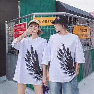 Tee shirt couple WINGS 4