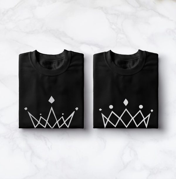 Tee-shirt couple couronne- Vetements assortis – MyRoxxe