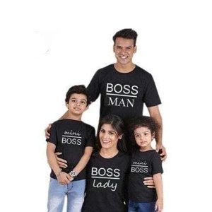Tee shirt famille assorti boss