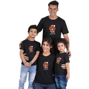 Tee shirt famille assorti joyeux noel