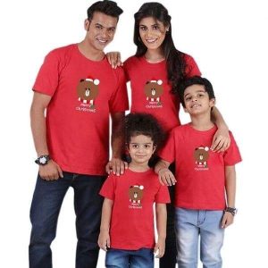 Tee shirt famille assorti joyeux noel 3