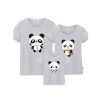 Tee shirt famille assorti panda
