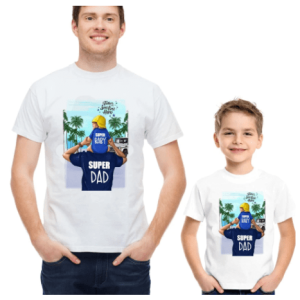 Tee shirt fils super papa