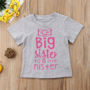 Tee shirt frere et soeur noeud papillon