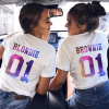 Tee shirt meilleure amie Blondie et Brownie