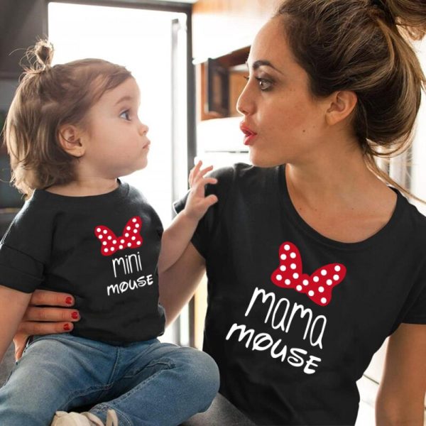 Tee shirt mere fille Minnie Mouse