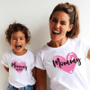 Tee shirt mere fille amour blanc