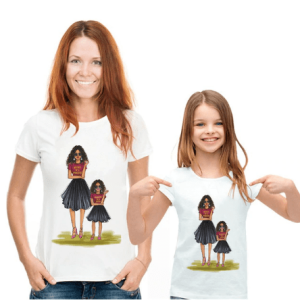 Tee shirt mere fille fashion