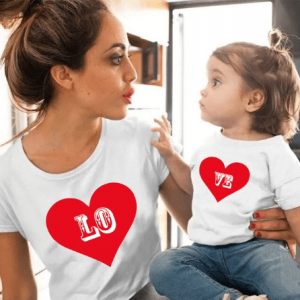 Tee shirt mere fille love