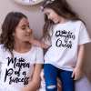 Tee shirt mere fille maman d’une princesse