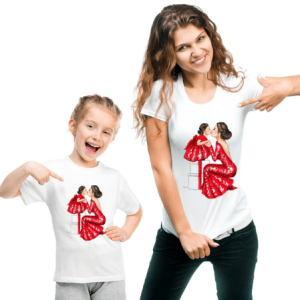 Tee shirt mere fille star