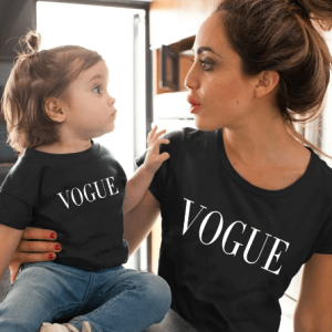 Tee shirt mere fille vogue