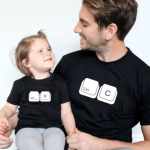 Tee shirt pere fille copier coller