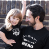 Tee shirt pere fille mon hero