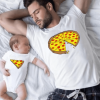 Tee shirt pere fille pizza